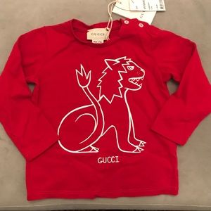 Gucci baby 12/18 months long sleeve shirt